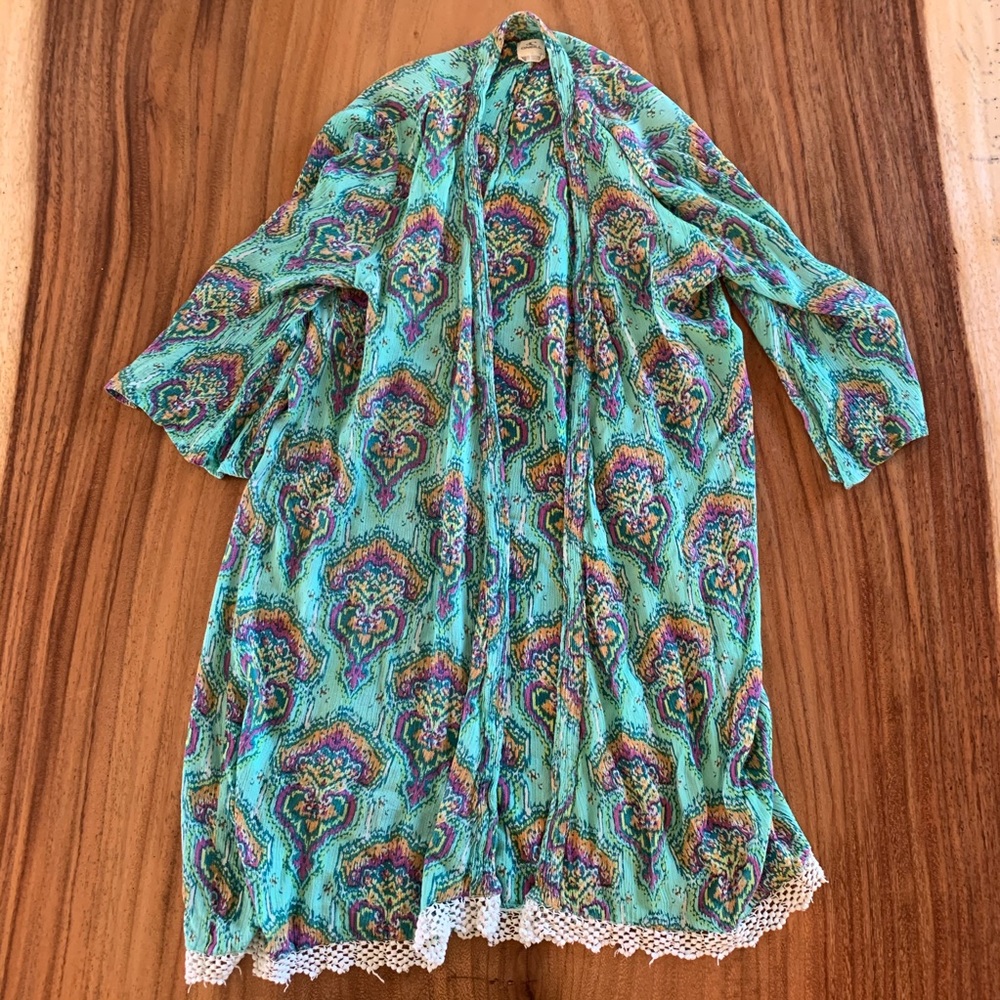 O'Neill Green Patterned Cardigan - Picture 4 of 8